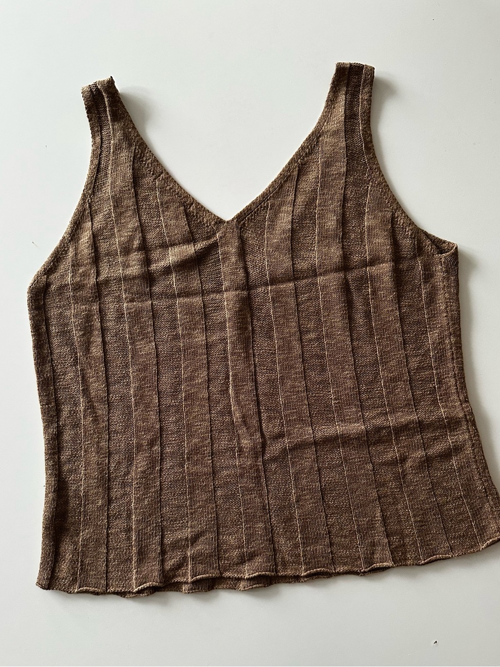 JLUXLABEL Ribbed Knit Tank & Pants Set - Brown - Picture 5 of 7